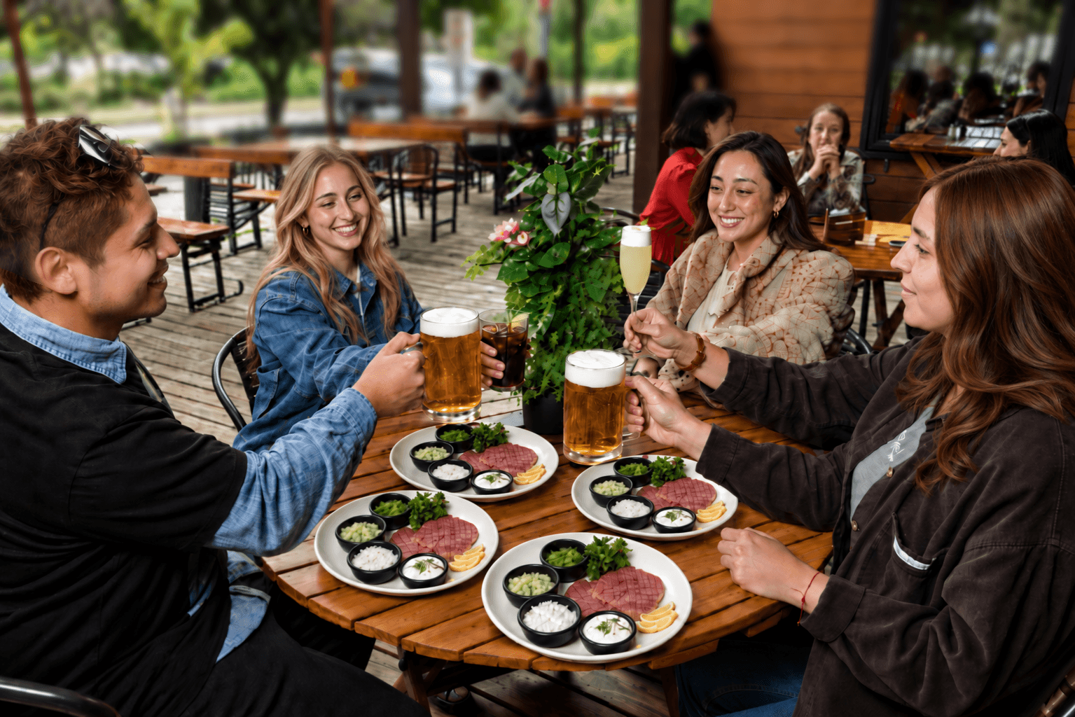 Terraza de Café Haussmann en Nueva Las Condes